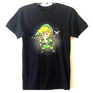 TeePublic Legend of Zelda Cute Link Black Shirt